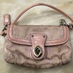 Gently Used Pink Coach Wristlet